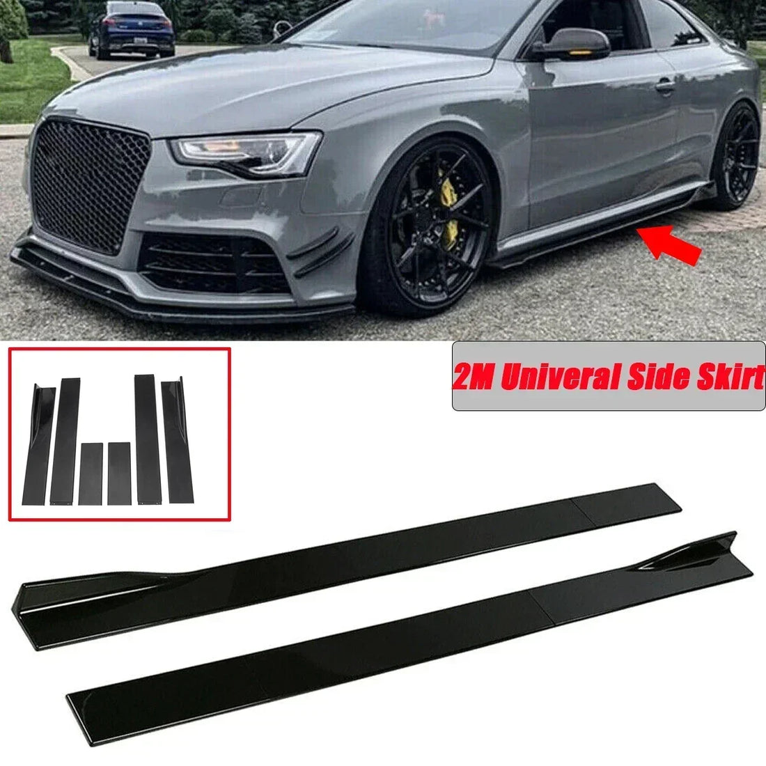 Side Skirt AUDI A3 A4 A5 A6 A7 A7 A8 Q5 Q7 RS5 RS6 RS7 S3 S4