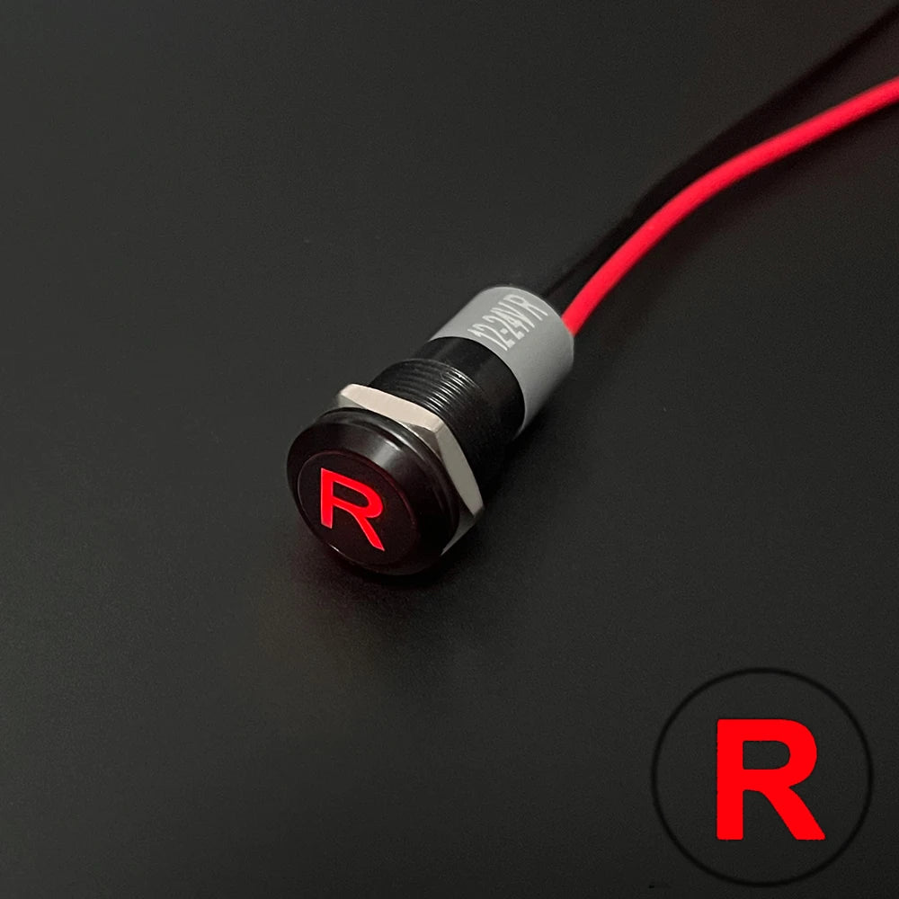 Waterproof Lamp 8/12/14MM 12V 24V Car Boat LED Indicator Light Instrument Warning Dashboard Turn Signal Pilot Lights Customized