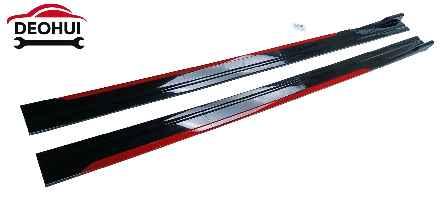 Universal Car Side Skirt 8 Pcs Winglet Splitters Lip Side Spoiler