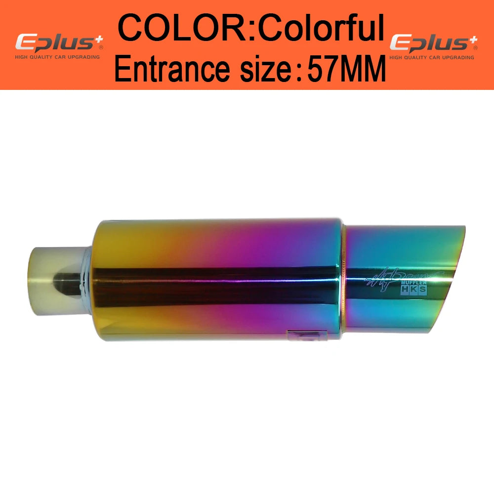 Universal Straight Drum Stainless Steel Muffler Tail Pipe