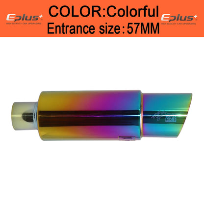 Universal Straight Drum Stainless Steel Muffler Tail Pipe