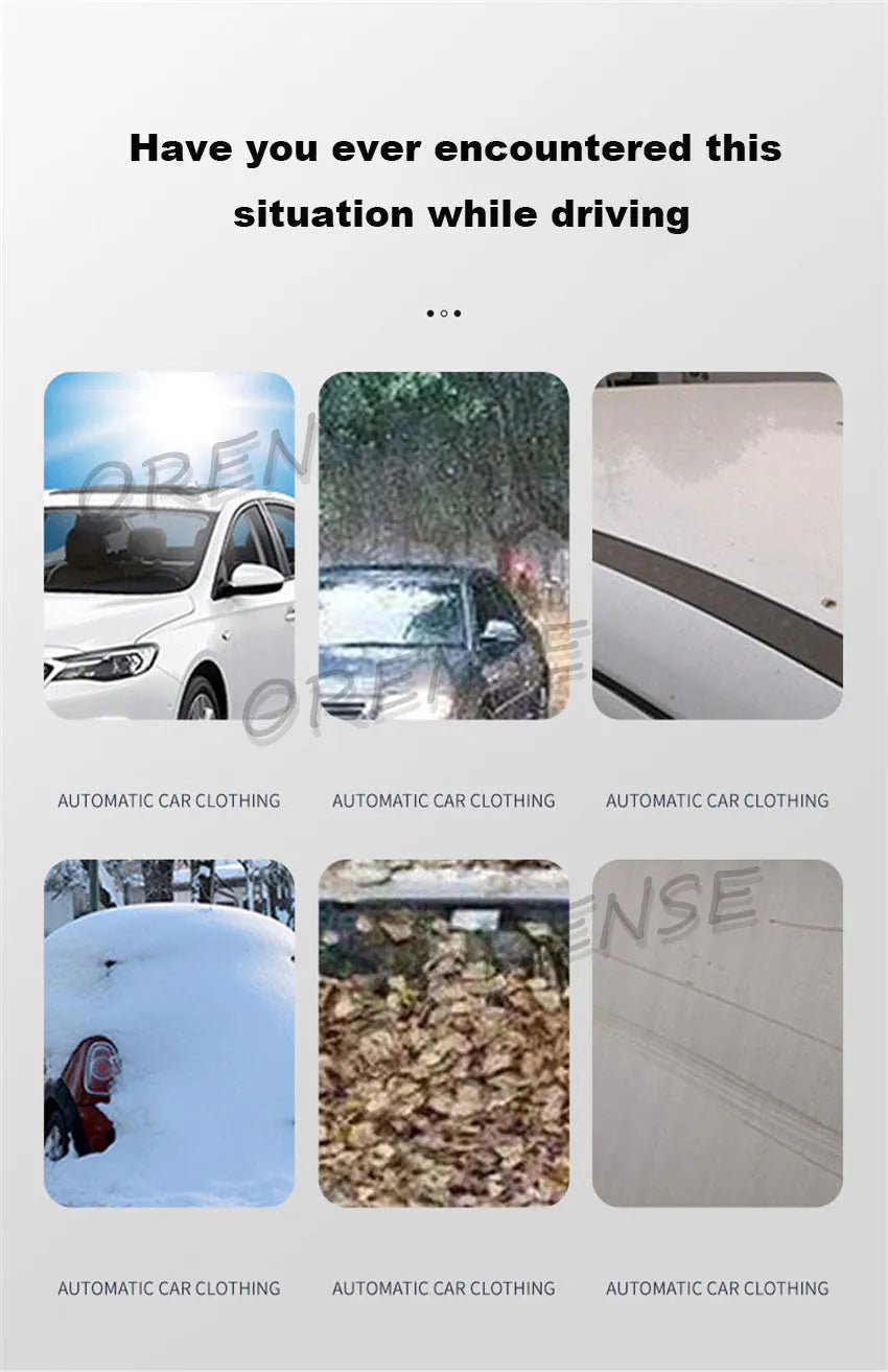 Fully Automatic Car Cover — Intelligent Remote Control Solar Sunshade