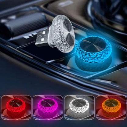 Portable USB Mini LED Car Ambient Light — Plug &amp; Play Interior Atmosphere Lamp