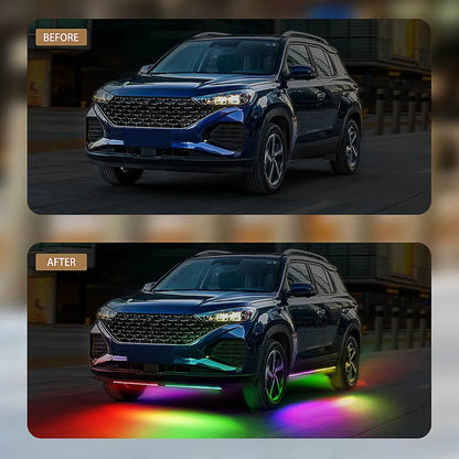 Car &amp; Motorcycle Underglow Neon RGB LED Atmosphere Light Strip — Customisable Flashing