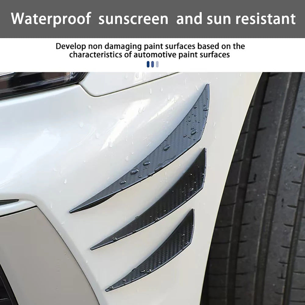 Universal Car Front Bumper Lip Carbon Fiber Body