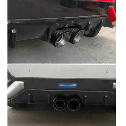 Universal Glossy Carbon Fiber Muffler Tip Exhaust