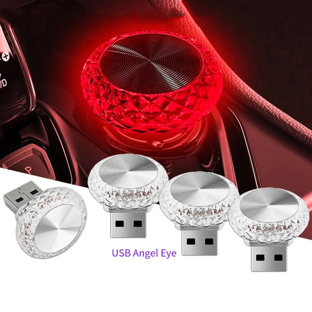 Portable Car USB Ambient Light Mini LED Decorative Atmosphere Lamps For Auto Interior Environment Light Computer Light Plug Play