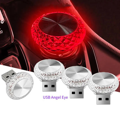 Portable USB Mini LED Car Ambient Light — Plug &amp; Play Interior Atmosphere Lamp