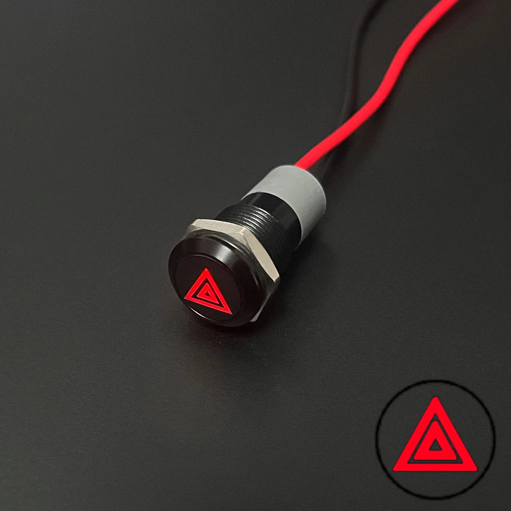 Waterproof Lamp 8/12/14MM 12V 24V Car Boat LED Indicator Light Instrument Warning Dashboard Turn Signal Pilot Lights Customized