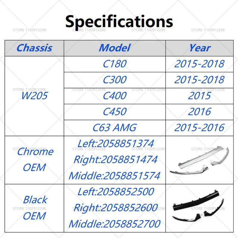 Mercedes-Benz Lip Lower Trim