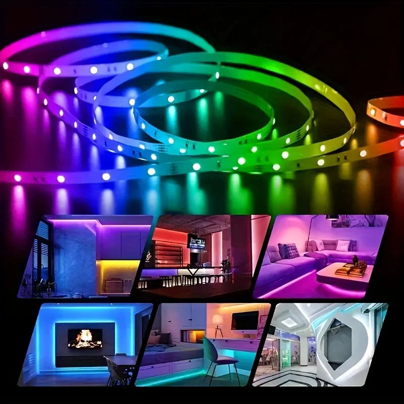 USB RGB LED Strip Light — App / IR / Bluetooth Control, TV Backlight &amp; Home Ambient
