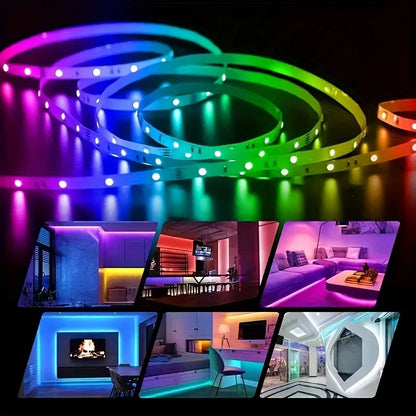 USB RGB LED Strip Light — App / IR / Bluetooth Control, TV Backlight &amp; Home Ambient