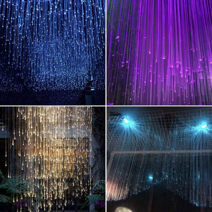 Car Starry Sky Fibre Optic Light — RGB 12W 8 Colour, Music &amp; Voice Control