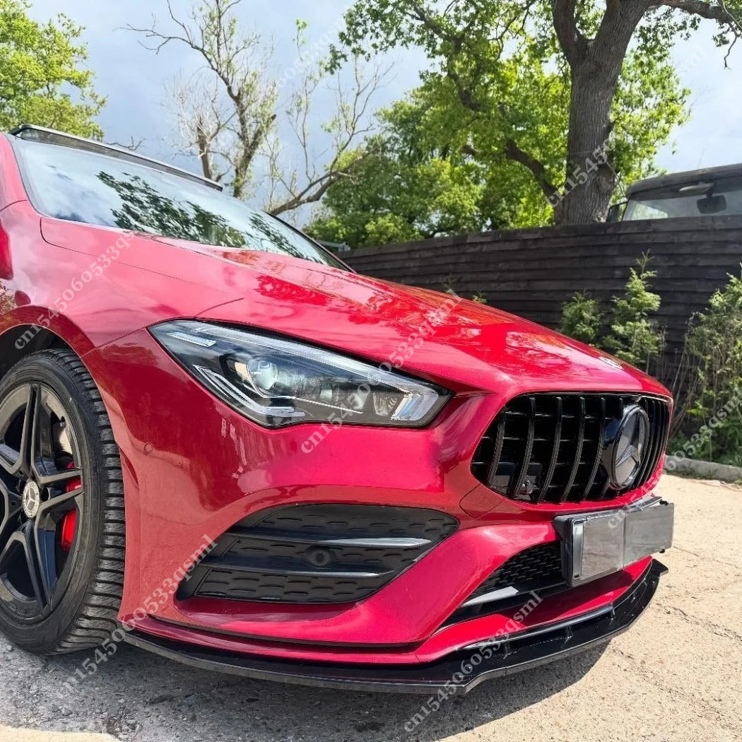 Mercedes-Benz CLA C118 / X118 AMG 2020–2023 Front Bumper Lip Splitter — Gloss Black