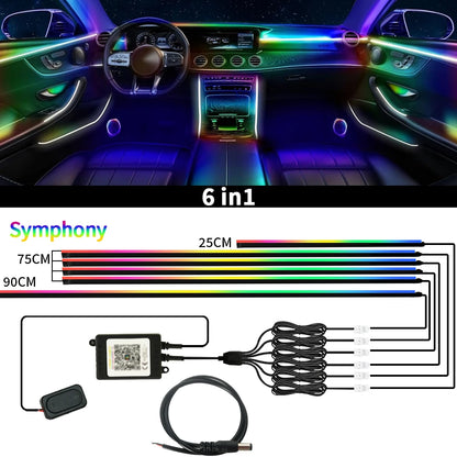 12V Car Starry Sky Ceiling Fibre Optic Light — App Bluetooth Control, Full Sky Panoramic