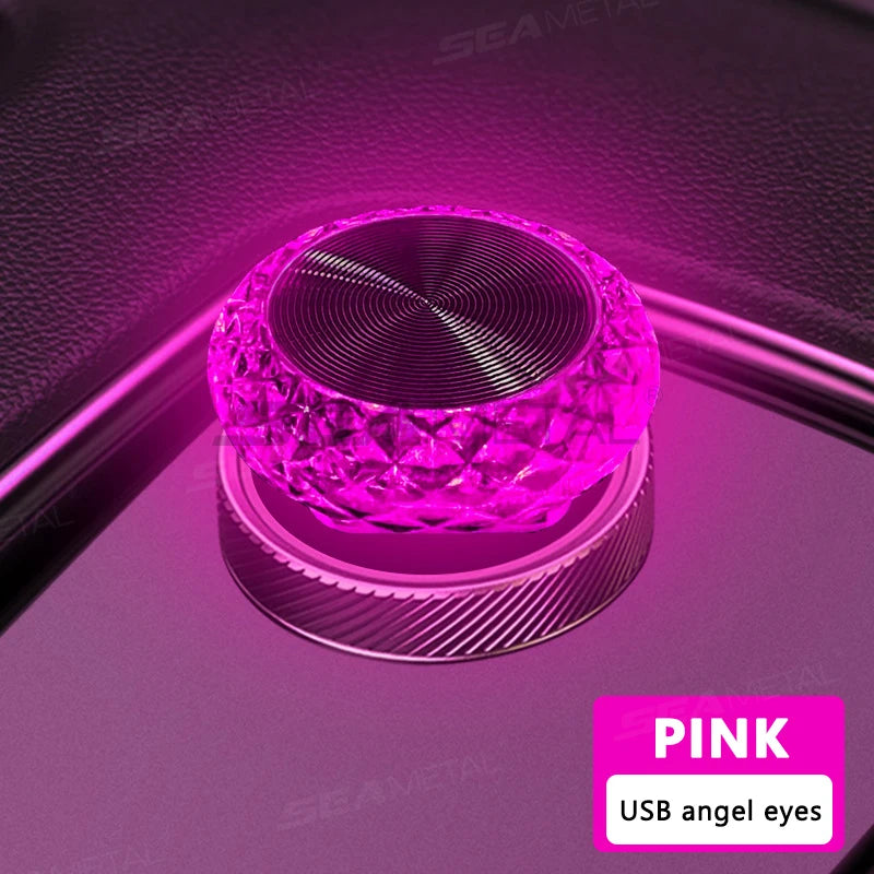 Portable USB Mini LED Car Ambient Atmosphere Lamp — Plug &amp; Play Interior Light