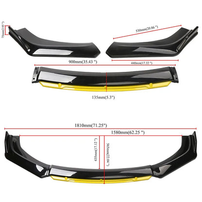 Universal Front  Front Bumper Lip Body Kit