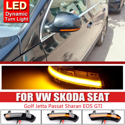 VW Dynamic LED Turn Signal Light — Passat B5.5 B6 / Golf 5 GTI / Jetta MK5 / Sharan