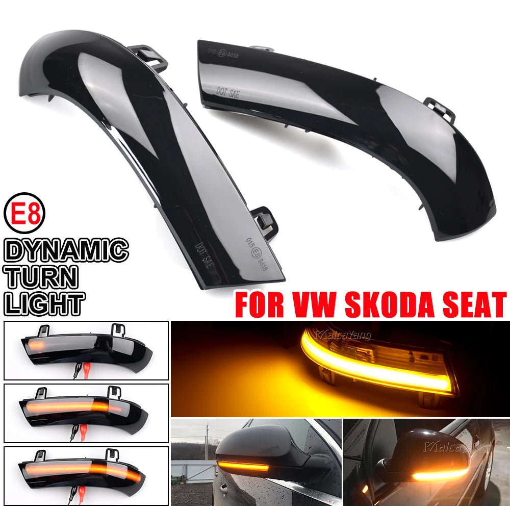 VW Dynamic LED Turn Signal Light — Passat B5.5 B6 / Golf 5 GTI / Jetta MK5 / Sharan