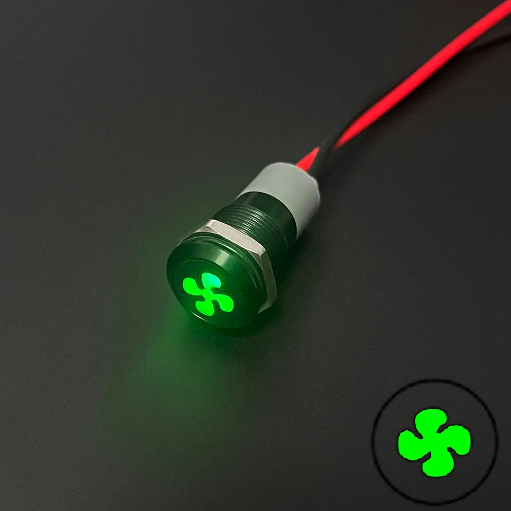 Waterproof Lamp 8/12/14MM 12V 24V Car Boat LED Indicator Light Instrument Warning Dashboard Turn Signal Pilot Lights Customized