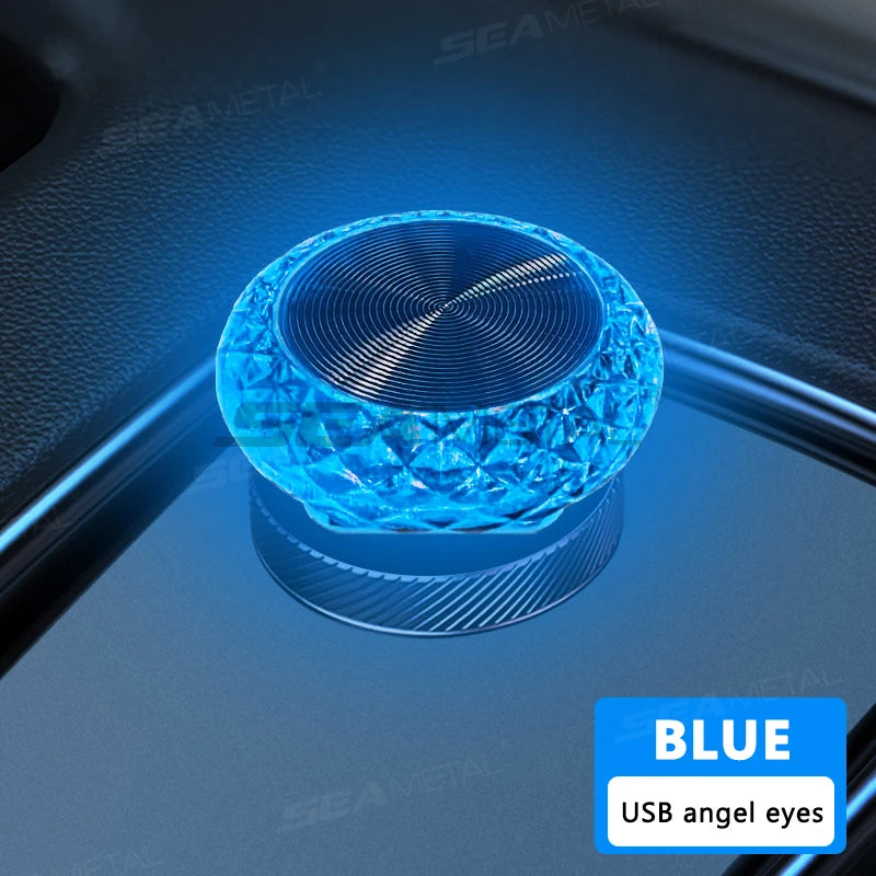 Portable USB Mini LED Car Ambient Atmosphere Lamp — Plug &amp; Play Interior Light