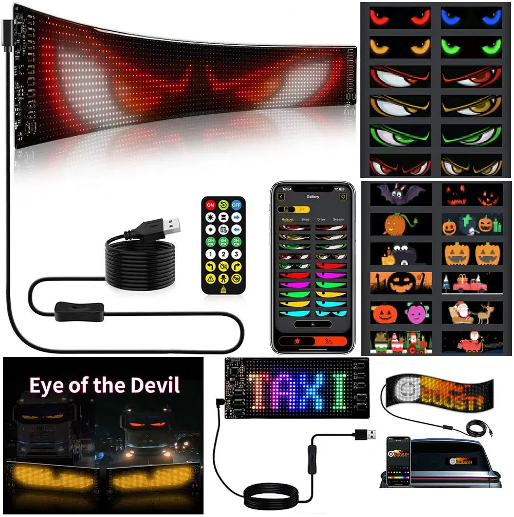 LED Flexible Screen, Soft Screen, Car Rear Window RGB
