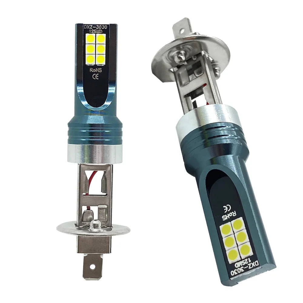 LED Headlight &amp; Fog Light Bulbs — H1 H3 H4 H7 H8 H9 H10 H11 9005 9006, 12000LM 80W 12V (Pair)