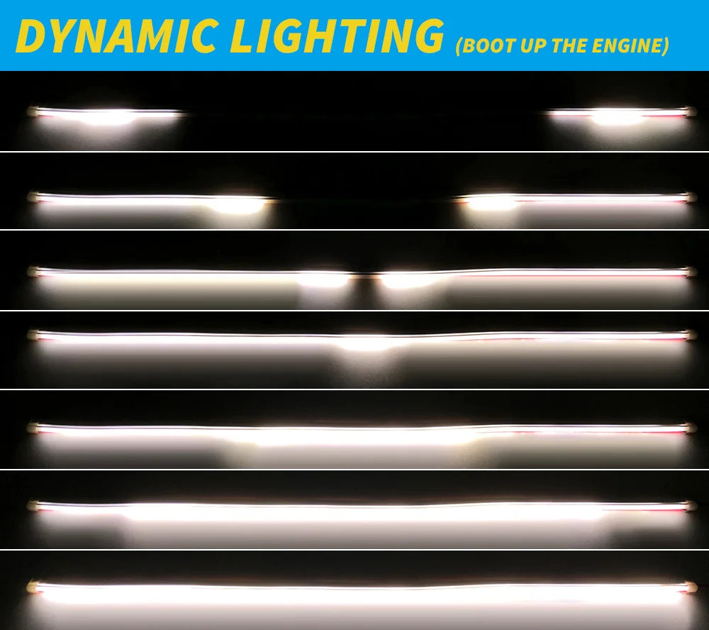 Universal LED Car Hood Ambient Light Strip — DRL Daytime Running Light 12V