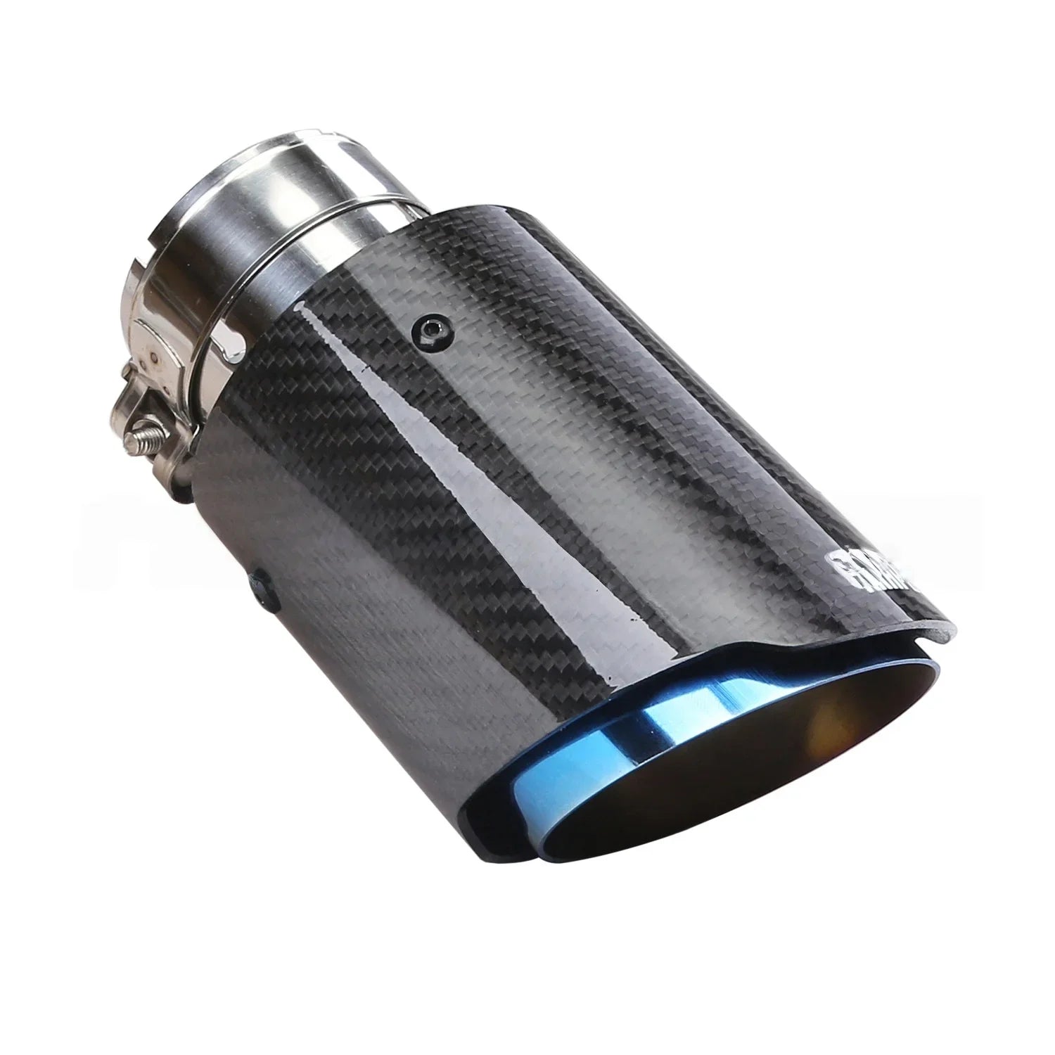 Universal Glossy Carbon Fiber Muffler Tip Exhaust