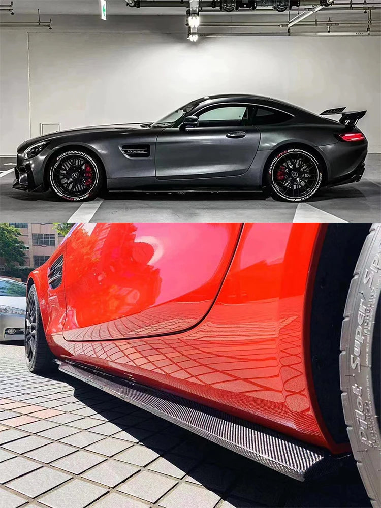 Carbon Fiber Side Skirt Mercedes Benz AMG GT GTS GTR
