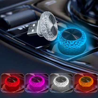 Portable USB Mini LED Car Ambient Light — Plug &amp; Play Interior Atmosphere Lamp