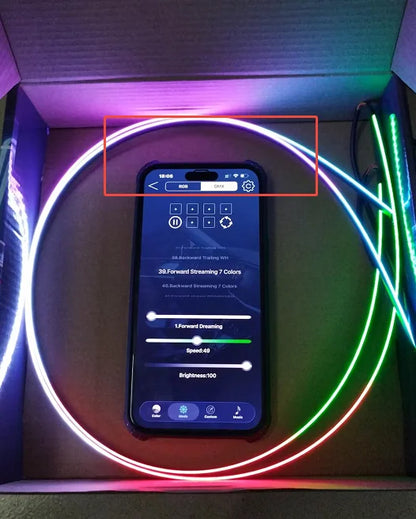 14 / 18-in-1 RGB Acrylic Car Ambient Light Kit — 64 / 213 Colour Symphony Streamer, App Control