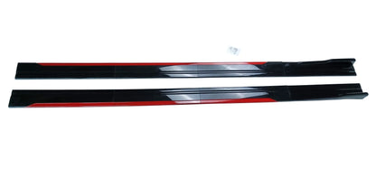 Universal Car Side Skirt 8 Pcs Winglet Splitters Lip Side Spoiler