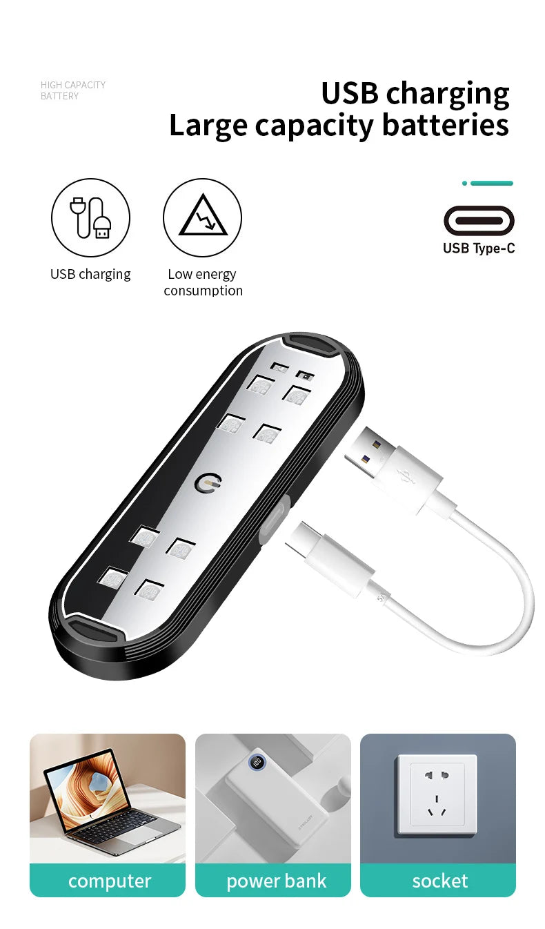 Car LED Door Puddle Lights — RGB Wireless USB Welcome Projector Ambient Lamp (2 Pack)
